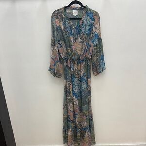 Elegant Multicolor Misa Los Angeles Maxi Dress